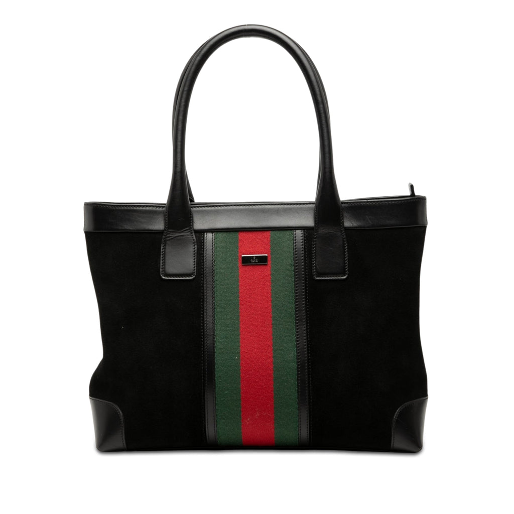 Suede Web Tote