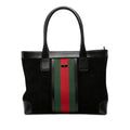 Suede Web Tote