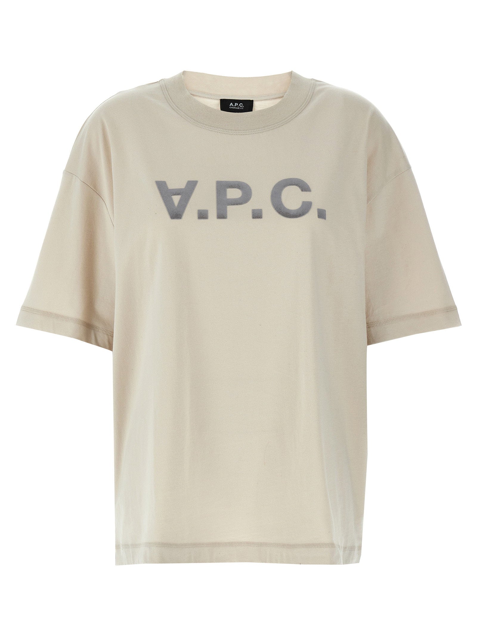 A.p.c. Logo-Embossed T-Shirt — Cream
