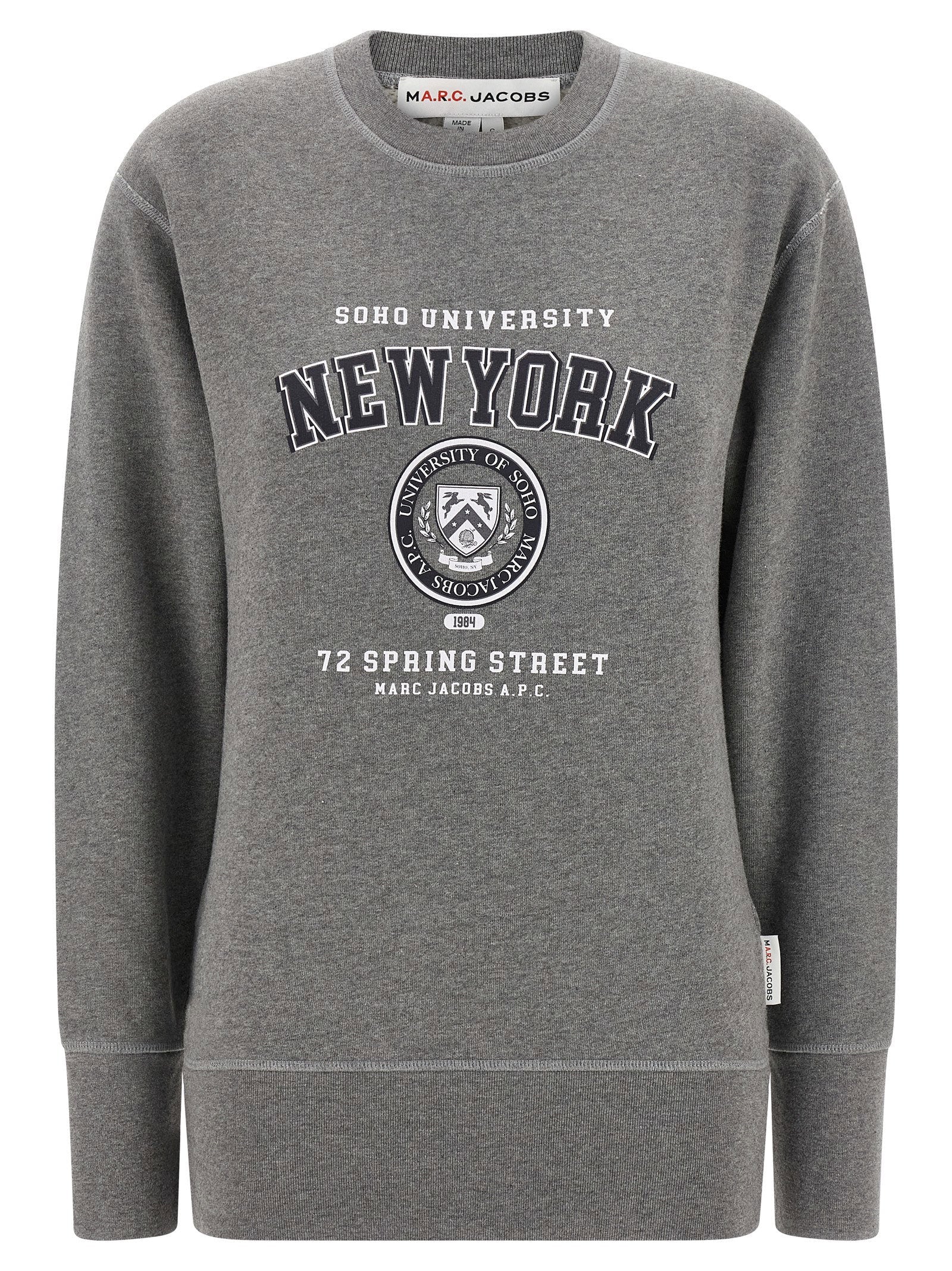 A.p.c. University-Print Sweatshirt — gray