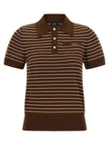 A.p.c. Aline Polo Shirt — Brown