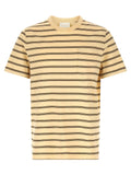 A.p.c. Striped Organic Cotton T-shirt — cream