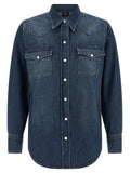 A.p.c. Western Denim Shirt — Indigo