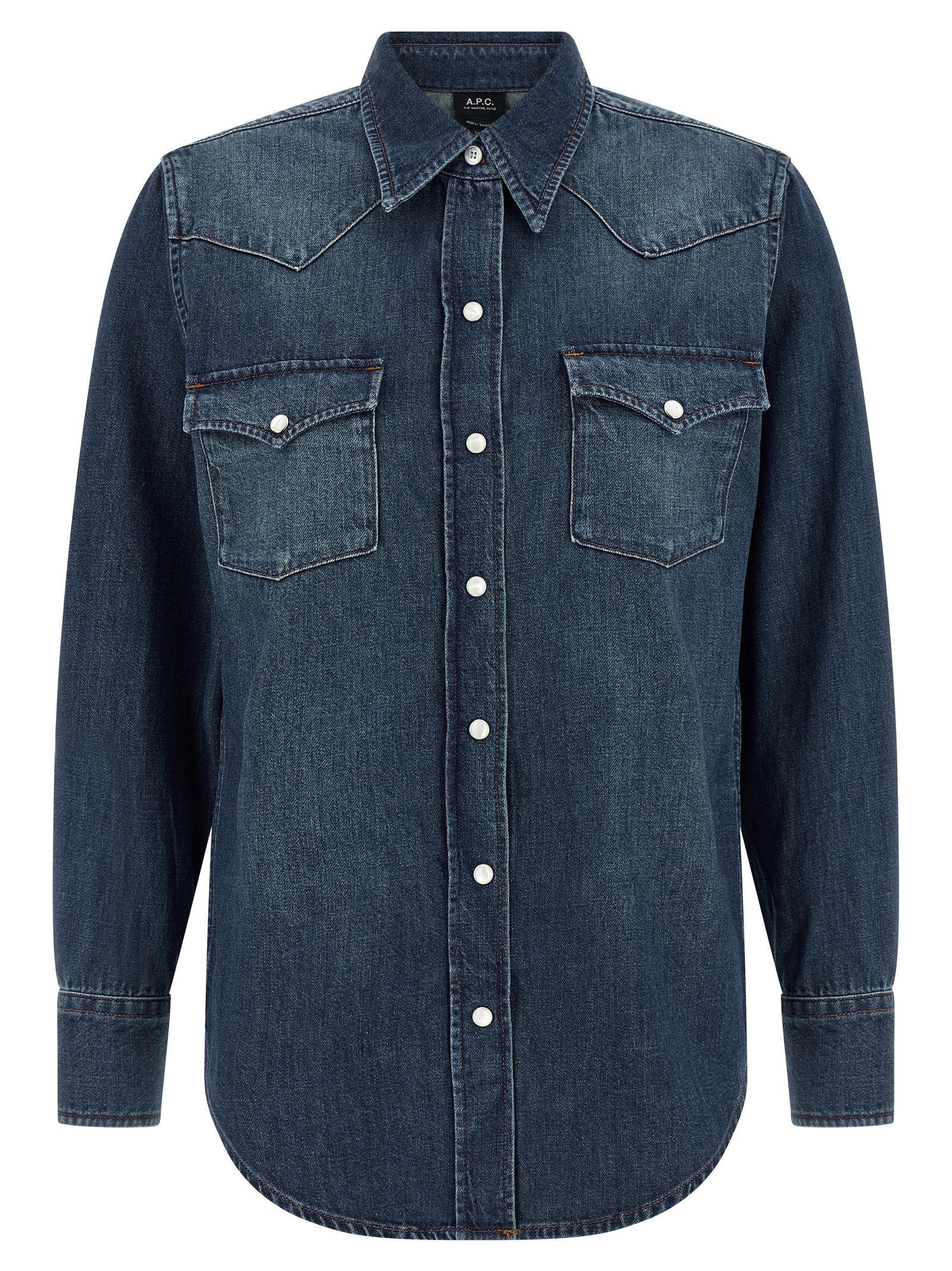 A.p.c. Western Denim Shirt — Indigo