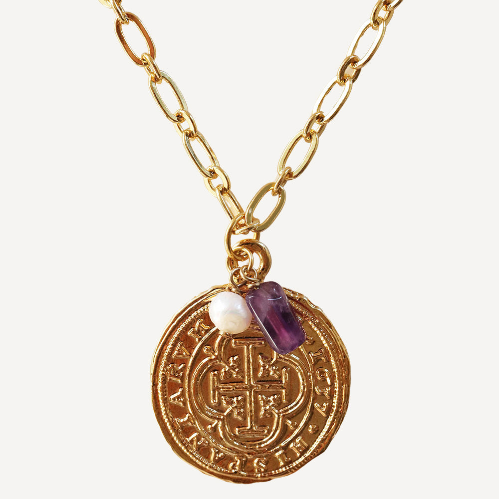 Collar largo COOL Moneda