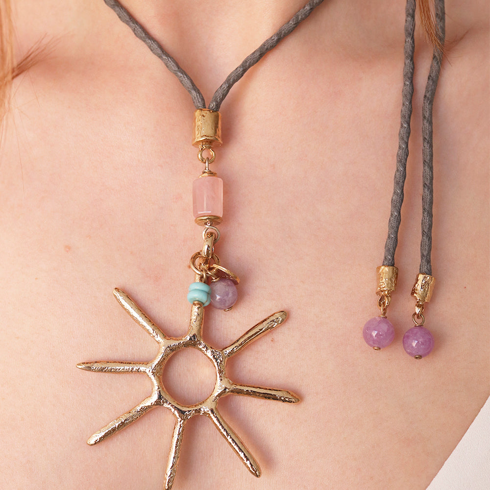 Collar largo ajustable SERENIDAD Sol Monsul