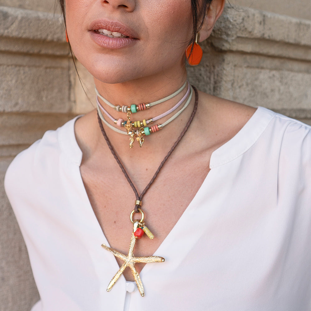 Collar largo mujer ajustable SERENIDAD ESTRELLA Monsul
