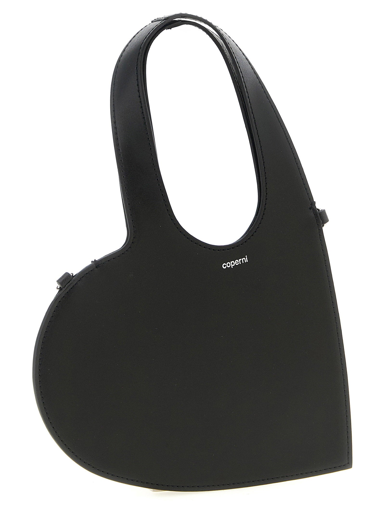 Coperni Mini Heart Shoulder Bag — Black