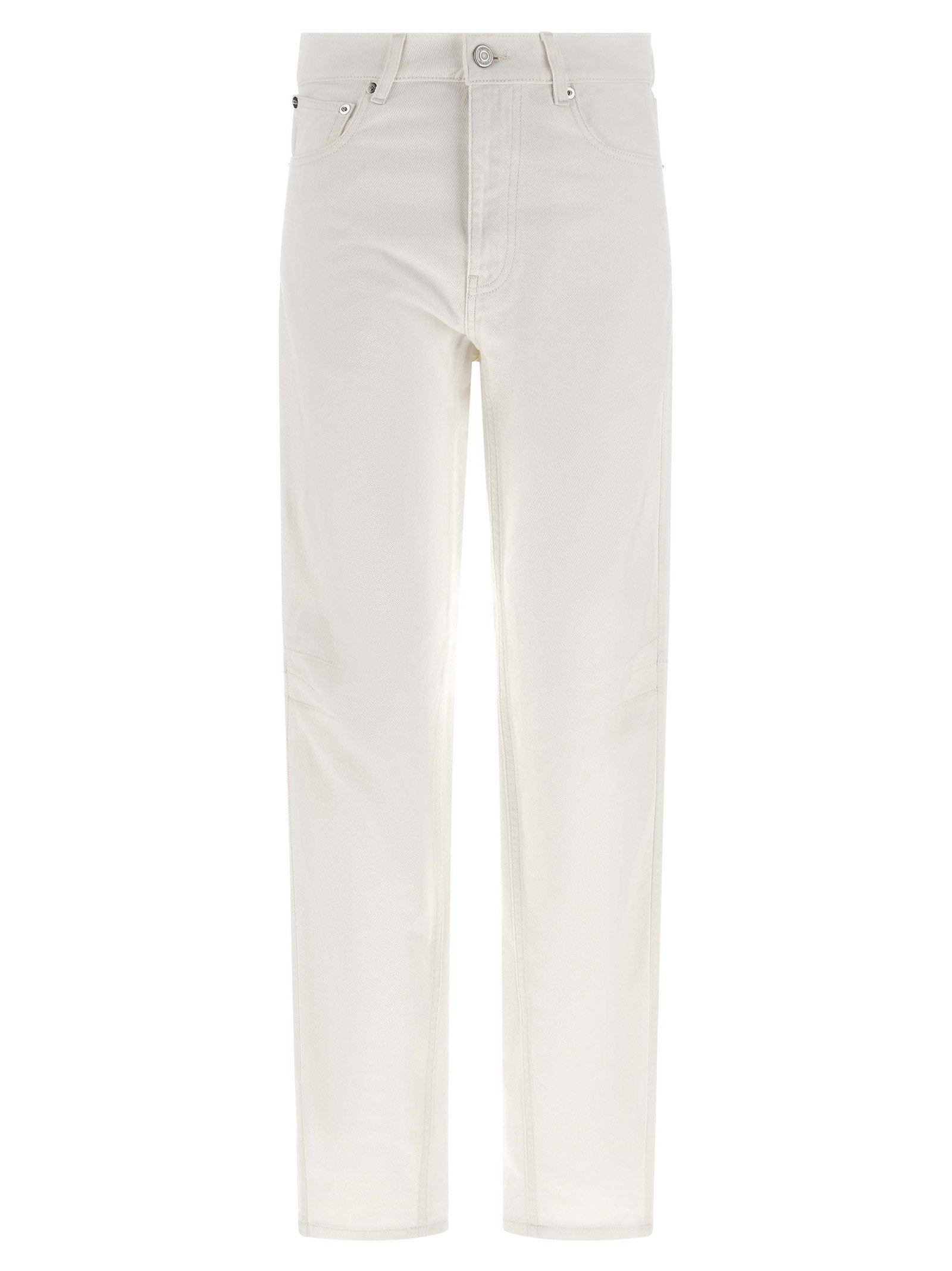 Coperni Tapered Denim Jeans — Cream