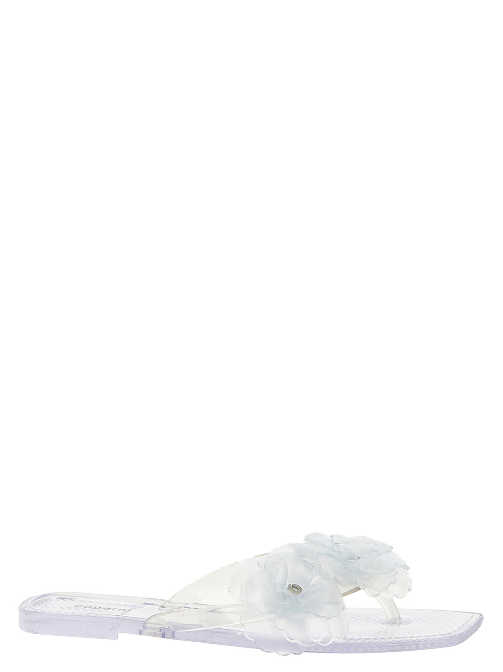 Coperni Silicone Flower Sandal — Clear