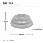 Couvercle en silicone pliable transparent pour micro-ondes