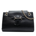 Large Calfskin Emily Shoulder Bag