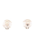 Stainless Steel Logo Button Clip On Earrings