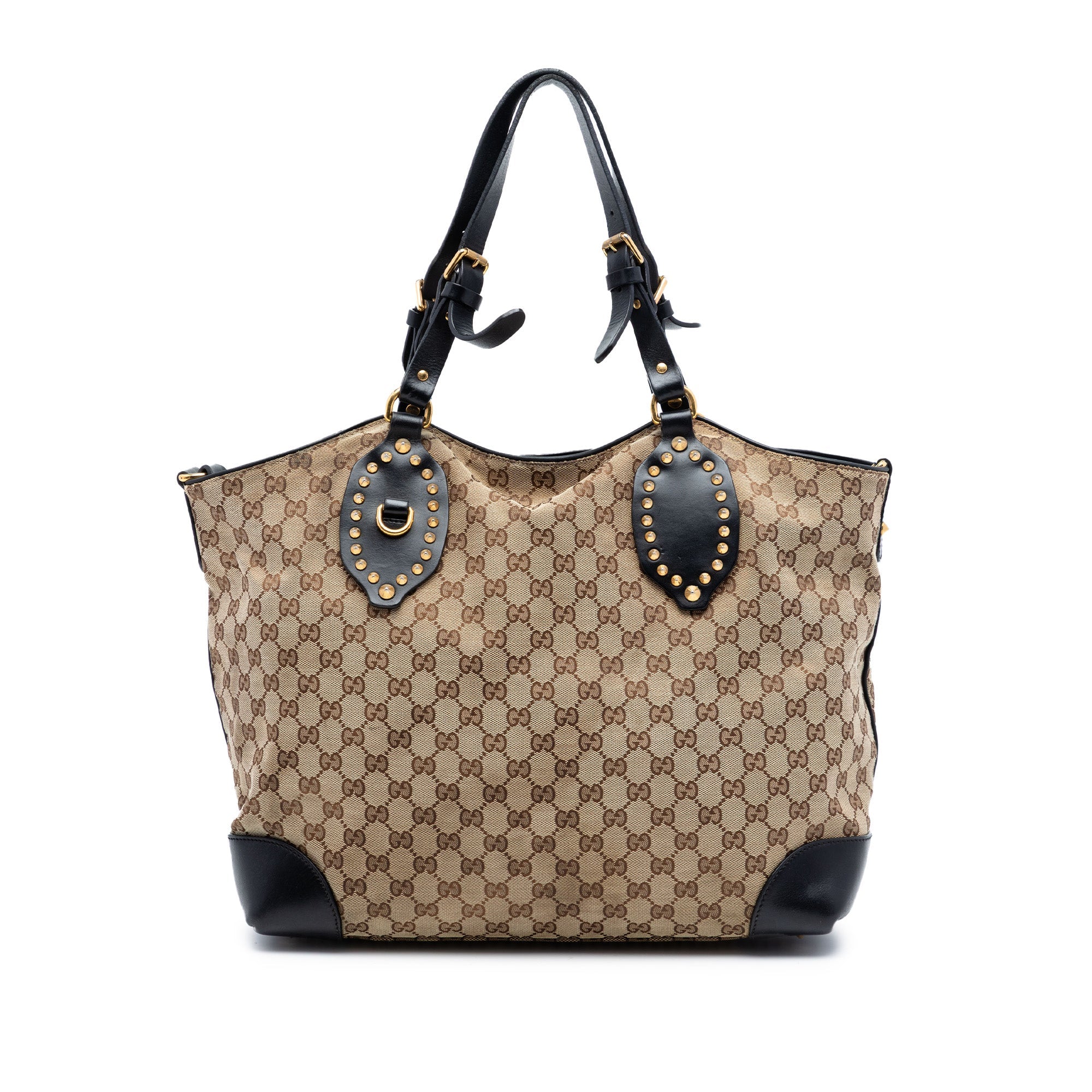 GG Canvas Patti Studed Hobo