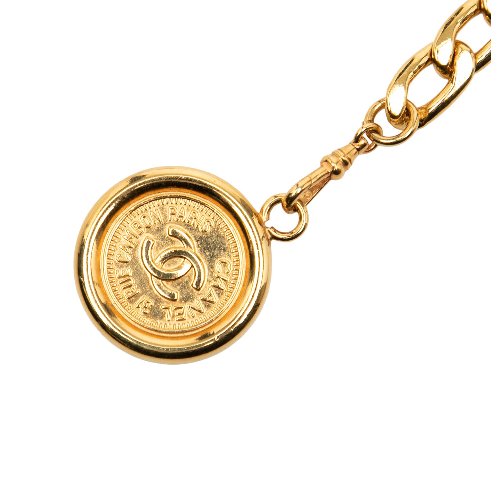Gold Plated Medallion Rue Cambon Chain Belt