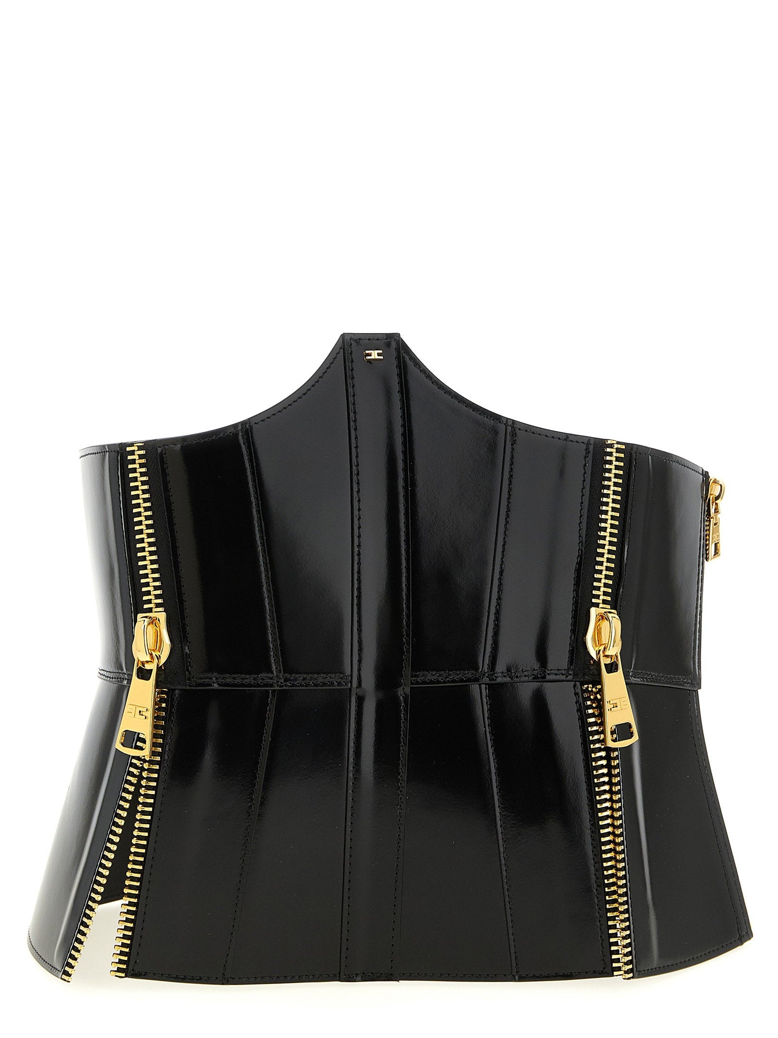 Elisabetta Franchi Bustier Belt — Black
