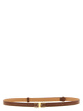 Elisabetta Franchi Logo-Buckle Belt — Cognac