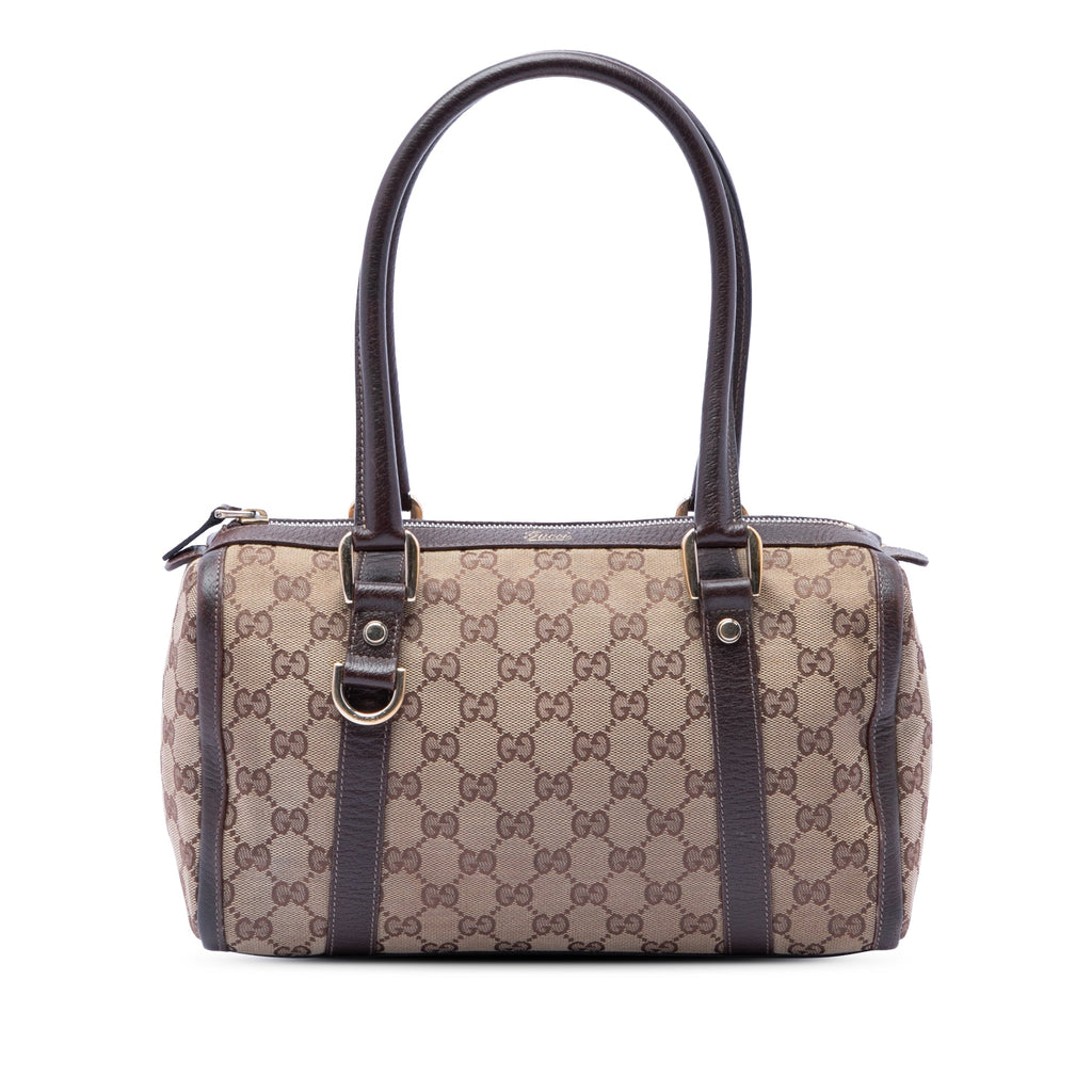 GG Canvas Abbey D Ring Boston Bag