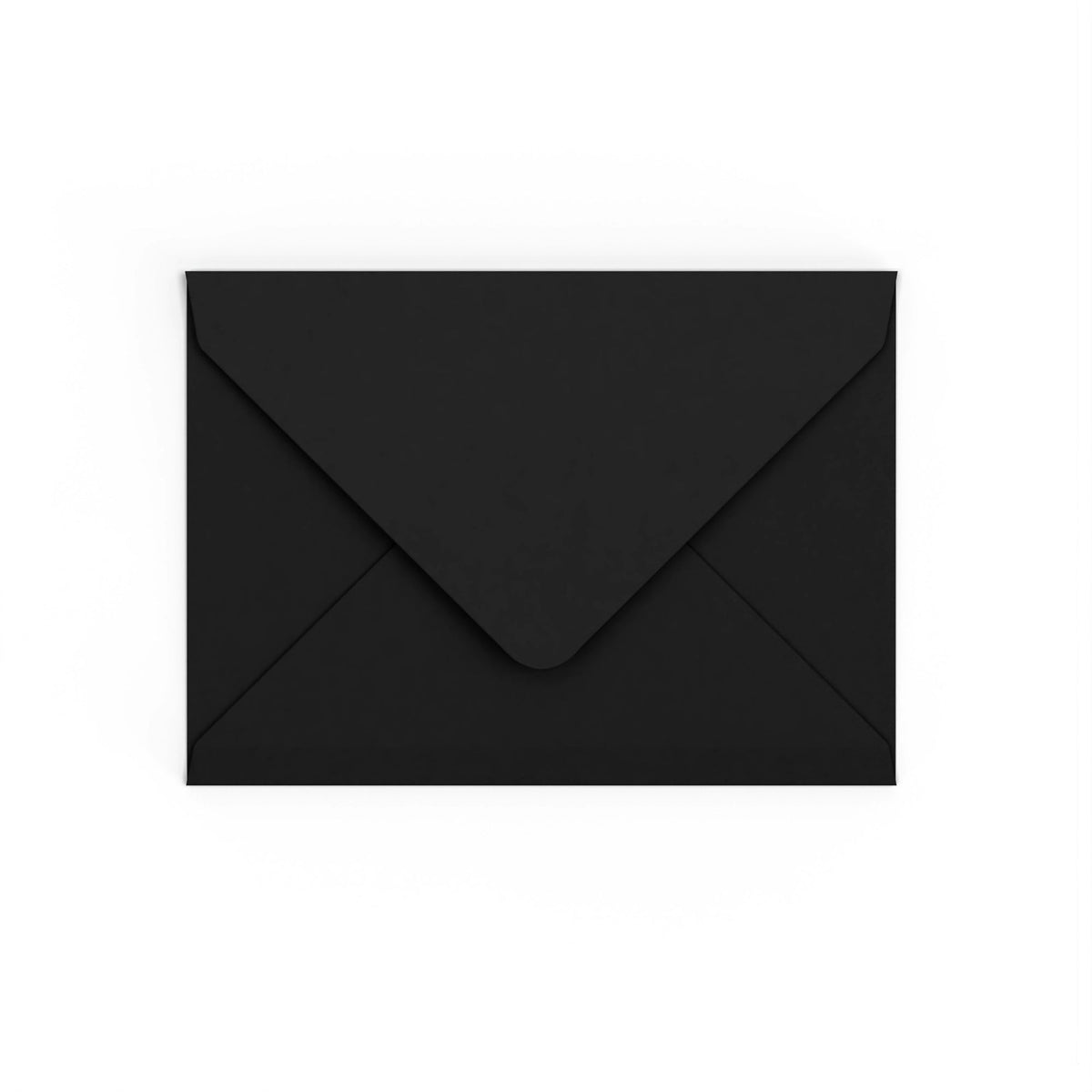 Black British Made Gummed V-Flap Envelope (133 x 184mm)