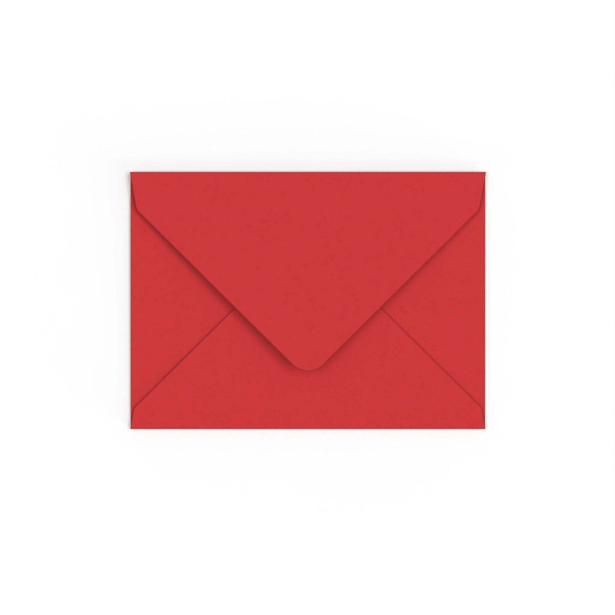 Cherry Red British Made Gummed V-Flap Envelope (133 x 184mm)