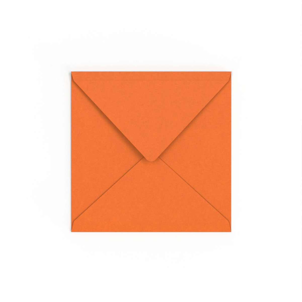 Flame Orange British Made Gummed V-Flap Envelope (155 x 155mm)