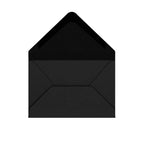 Black British Made Gummed V-Flap Envelope (62 x 94mm)