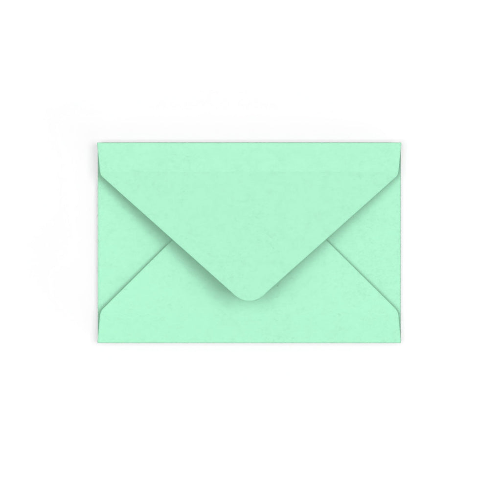 Jade Green British Made Gummed V-Flap Envelope (62 x 94mm)