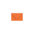 Flame Orange British Made Gummed V-Flap Envelope (62 x 94mm)