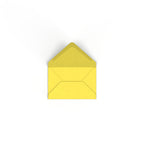 Sunflower Yellow British Made Gummed V-Flap Envelope (62 x 94mm)
