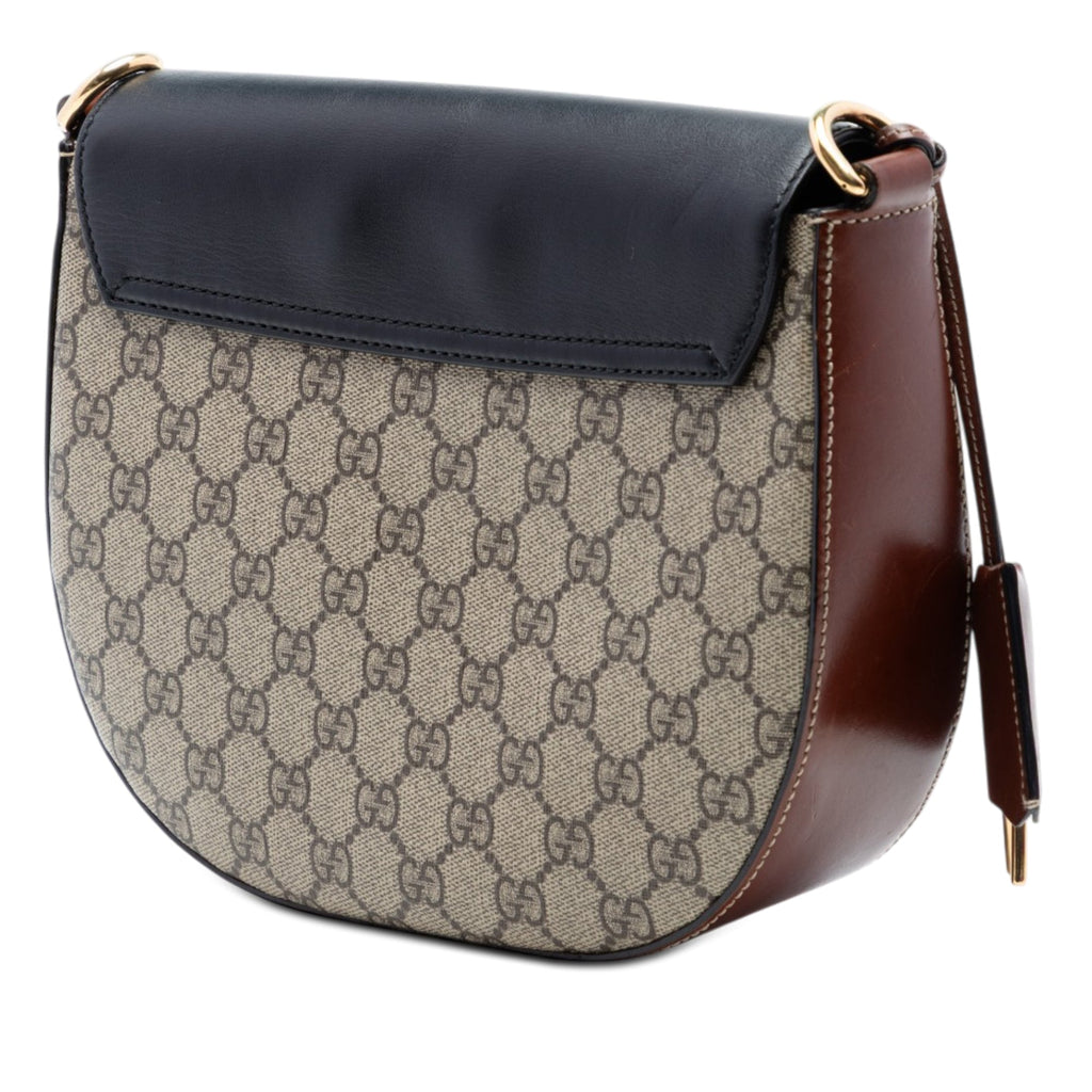 GG Supreme Web Padlock Crossbody