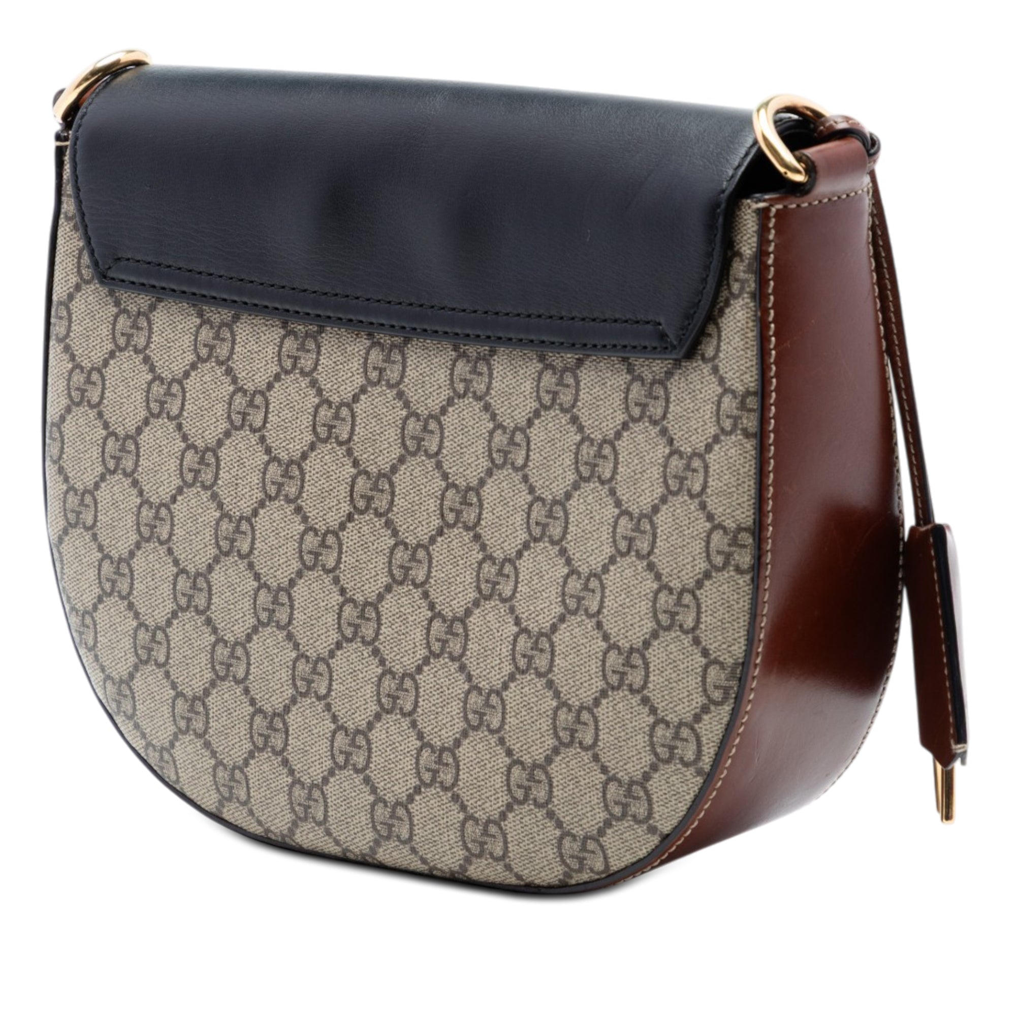 GG Supreme Web Padlock Crossbody
