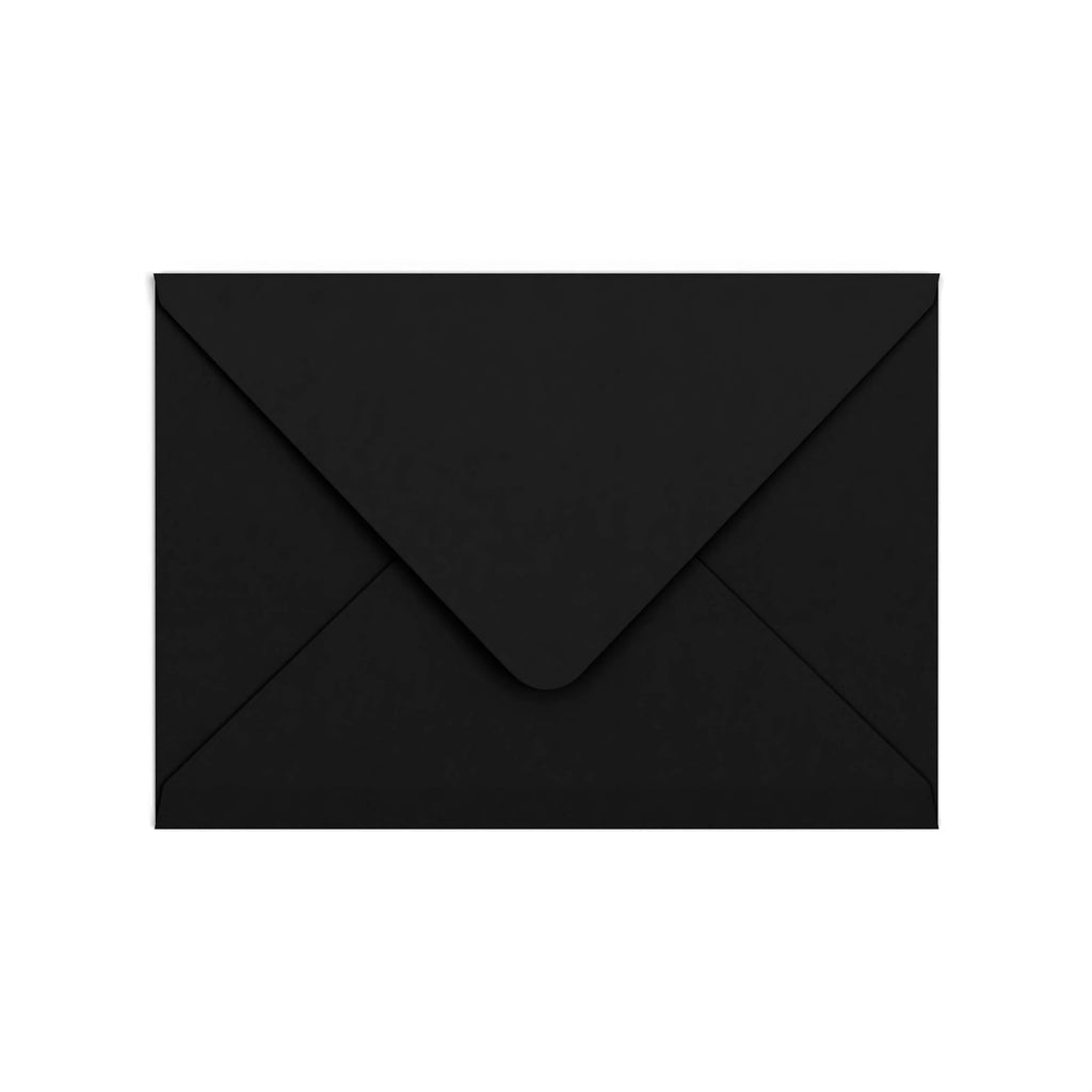 C5 Black British Made Gummed V-Flap Envelope (162 x 229mm)