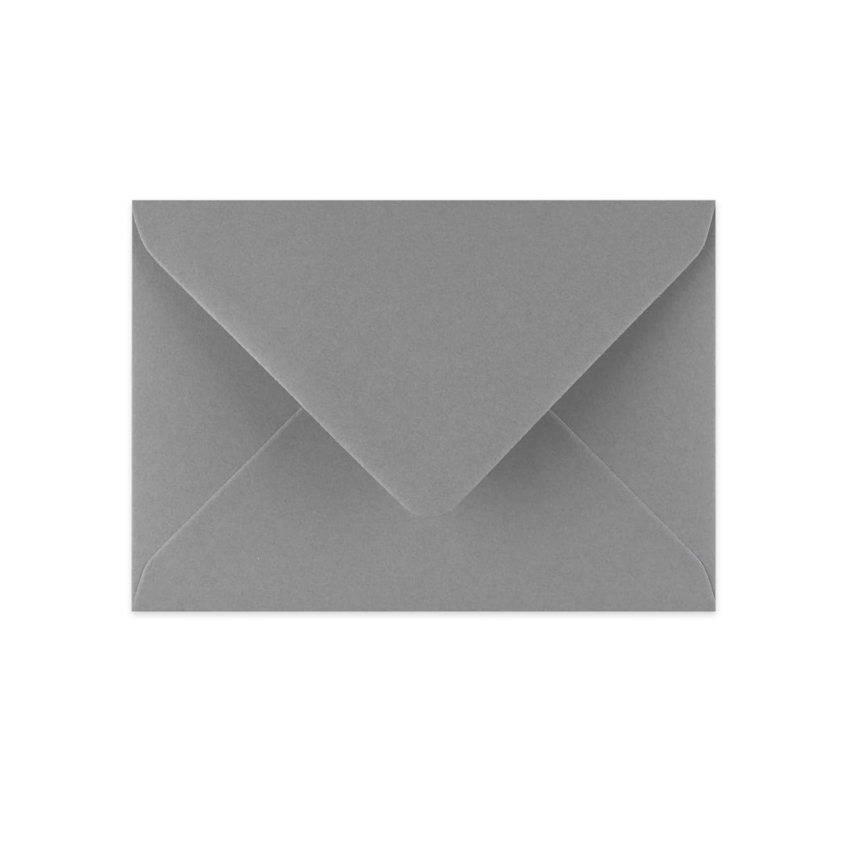 C6 Grey British Made Gummed V-Flap Envelope (114 x 162mm)