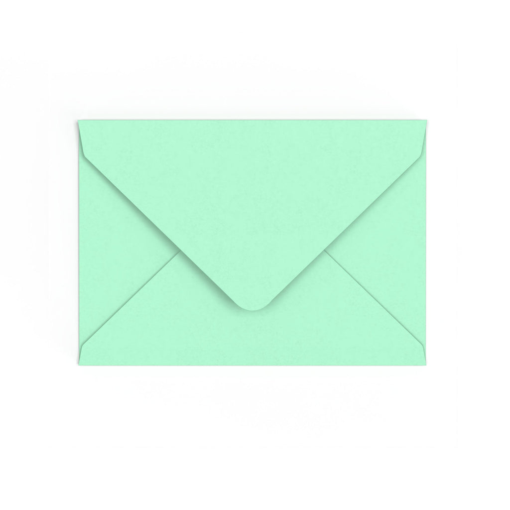 C6 Jade Green British Made Gummed V-Flap Envelope (114 x 162mm)