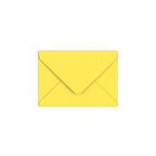 C6 Sunflower Yellow British Made Gummed V-Flap Envelope (114 x 162mm)