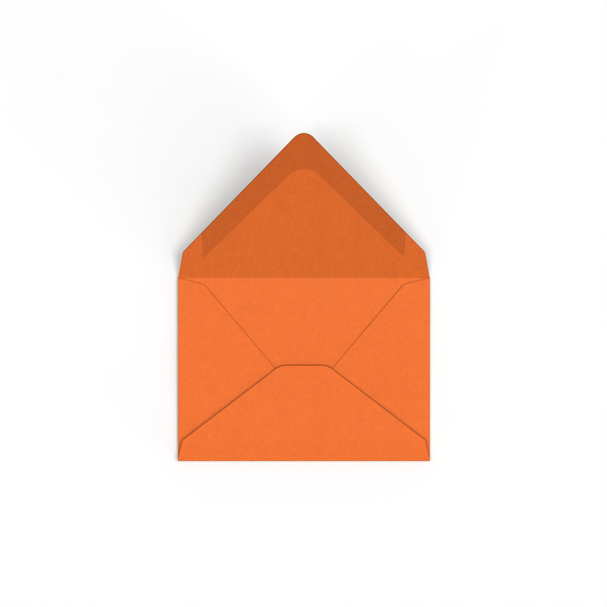 C7 Flame Orange British Made Gummed V-Flap Envelope (82 x 113mm)
