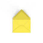 C7 Sunflower Yellow British Made Gummed V-Flap Envelope (82 x 113mm)