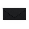 DL Black British Made Gummed V-Flap Envelope (110 x 220mm)