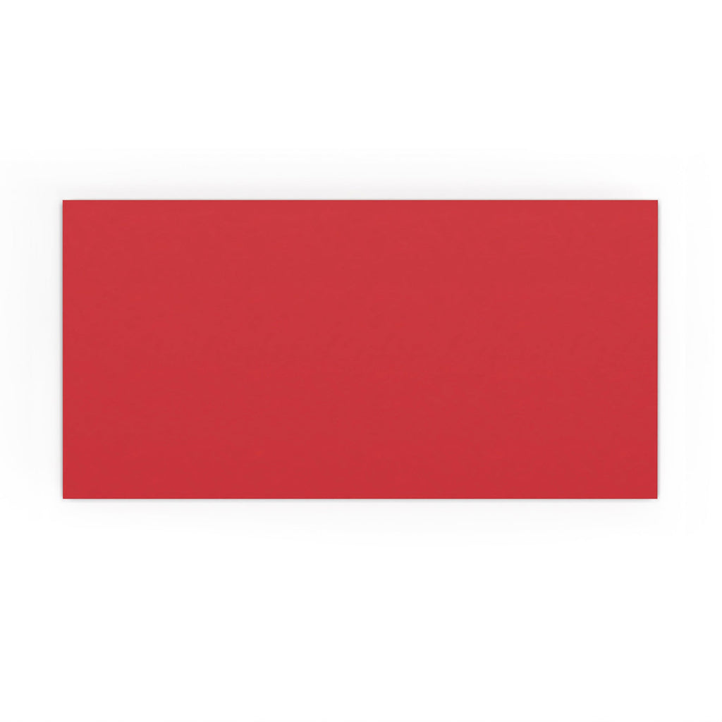 DL Cherry Red British Made Gummed V-Flap Envelope (110 x 220mm)