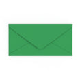 DL Kelly Green British Made Gummed V-Flap Envelope (110 x 220mm)