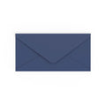 DL Navy Blue British Made Gummed V-Flap Envelope (110 x 220mm)