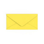 DL Sunflower Yellow British Made Gummed V-Flap Envelope (110 x 220mm)