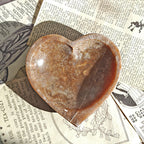 Cuenco Corazón de Selenita Chocolate