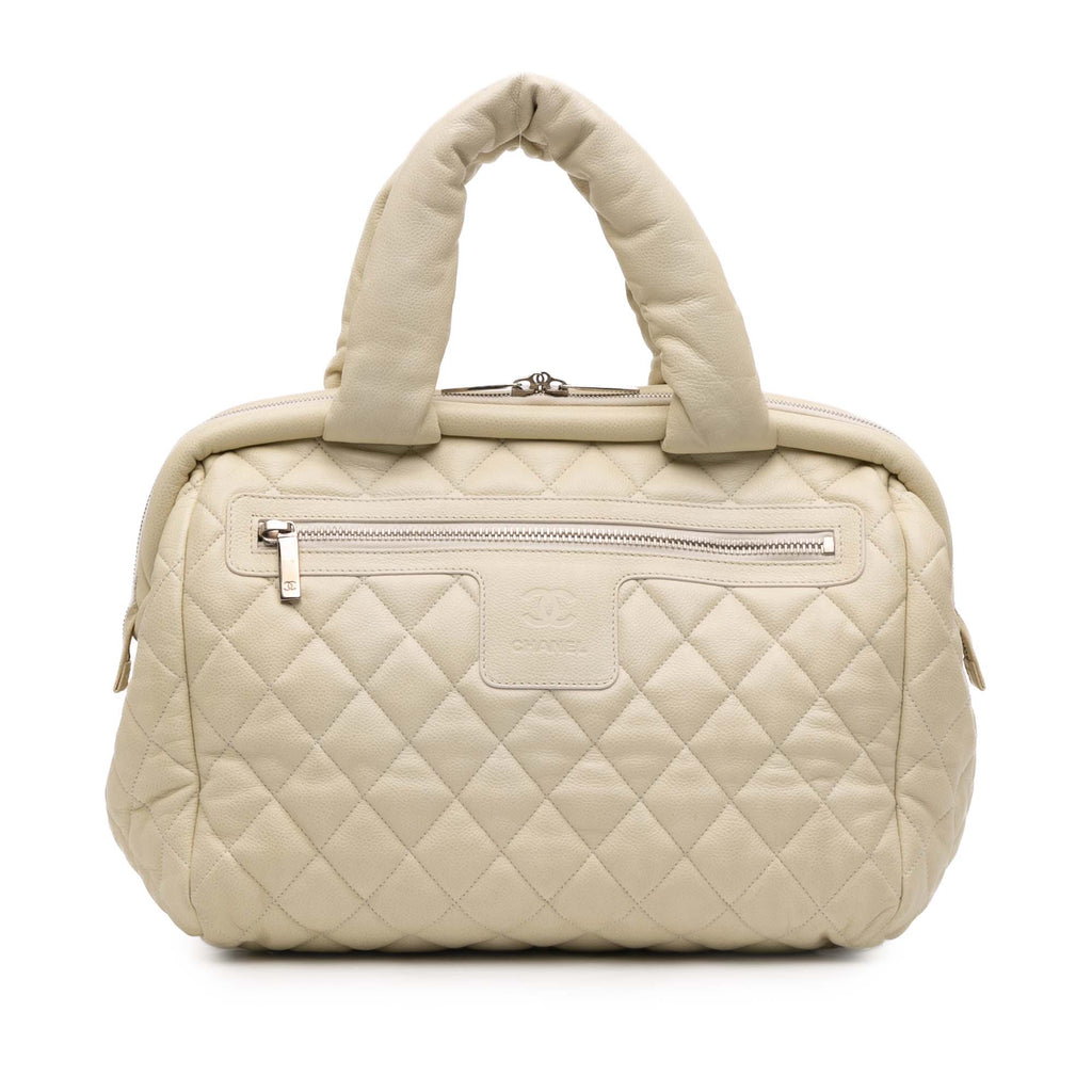 Quilted Caviar Coco Cocoon Bowler Bag