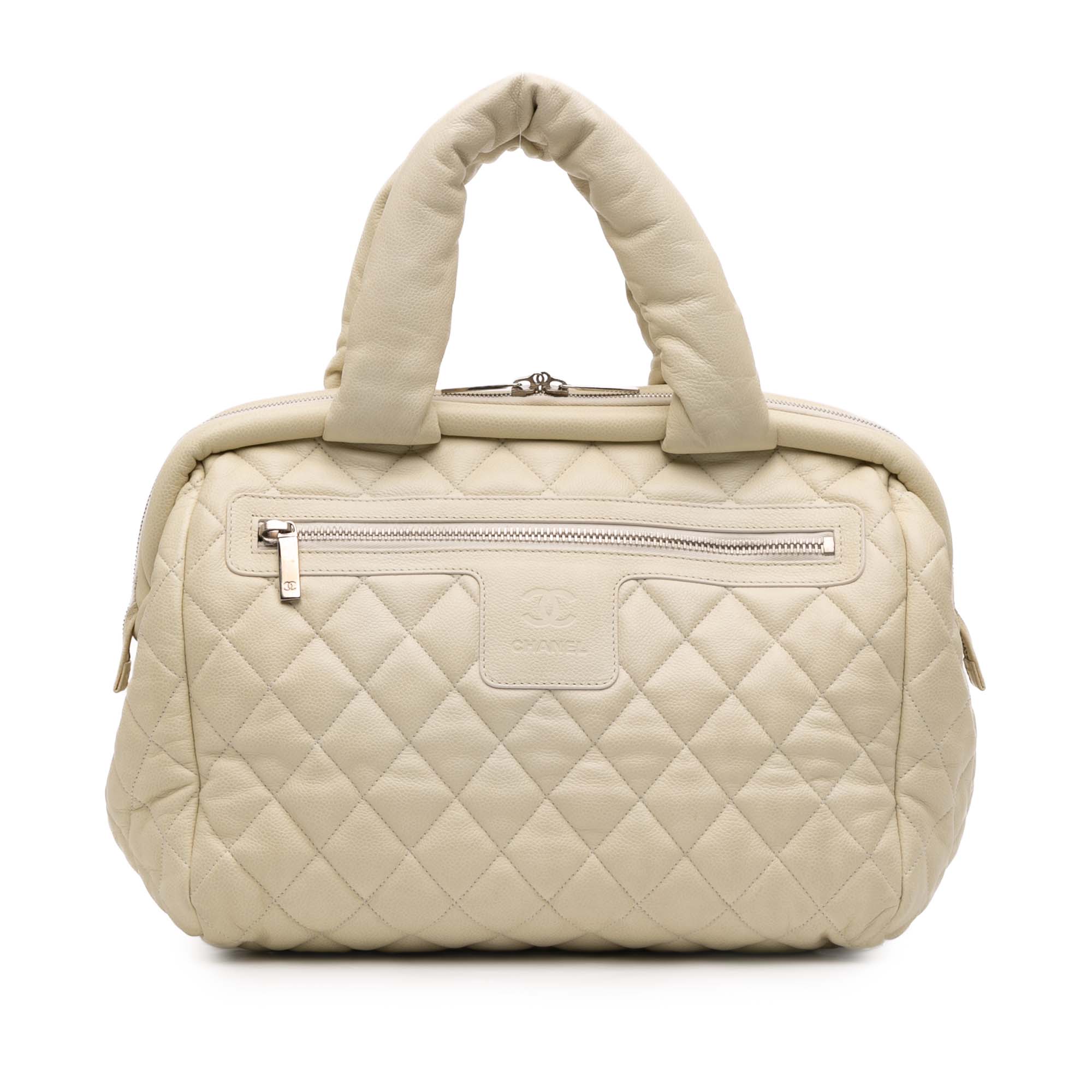 Quilted Caviar Coco Cocoon Bowler Bag