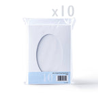 White Tri-Fold Oval Aperture Cards Pack