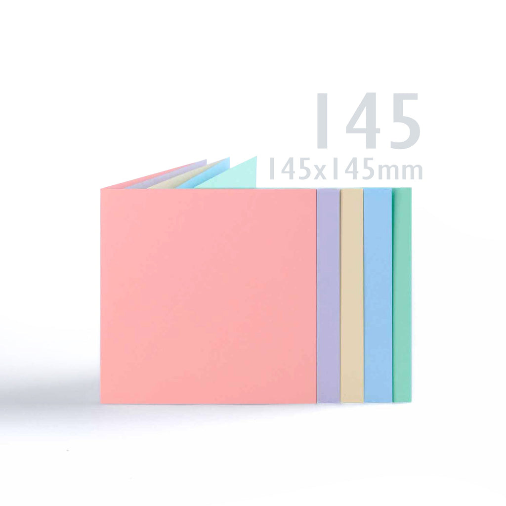 Assorted pastel cards 225gsm & envelopes 100gsm