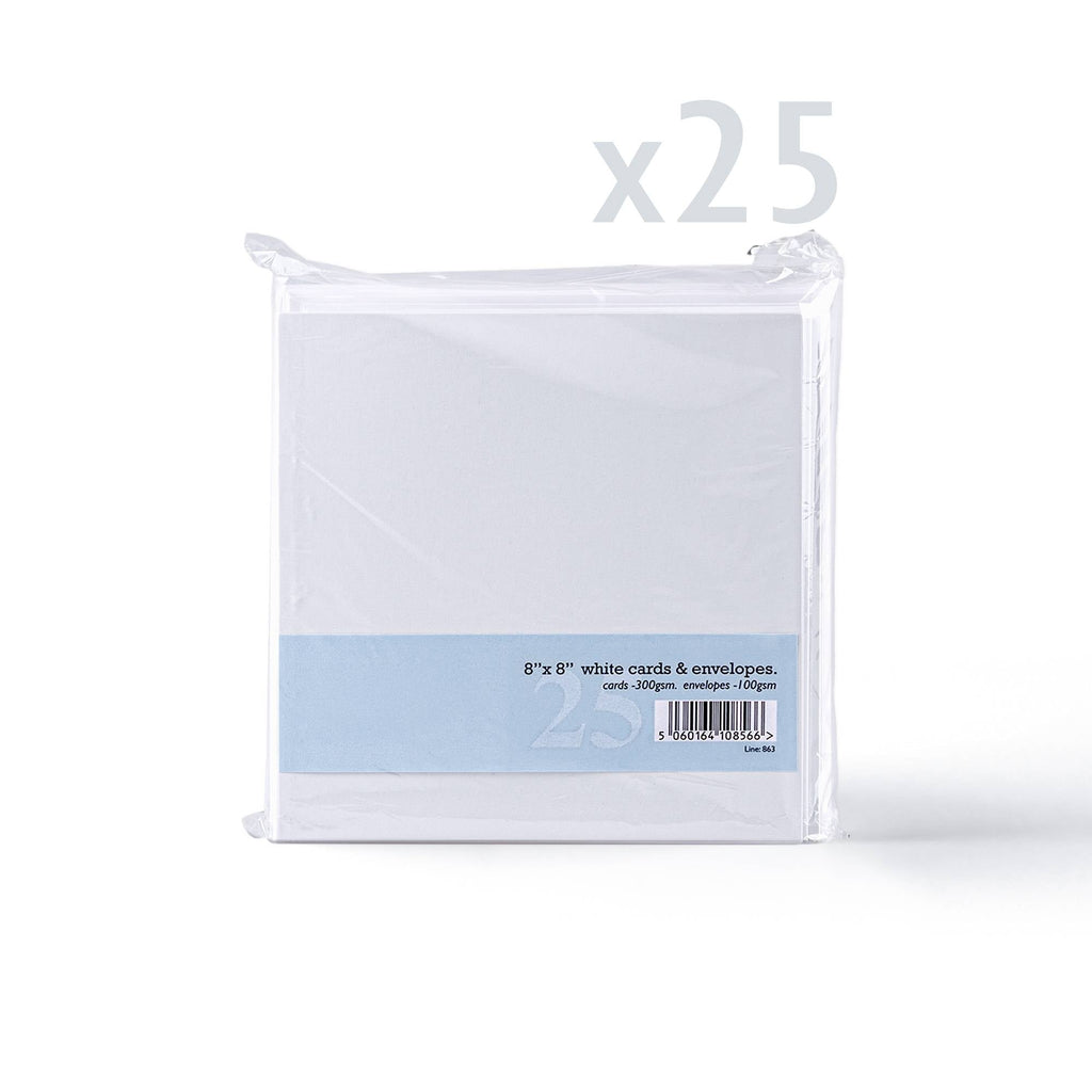 White Smooth Card 300gsm & Envelopes 100gsm Pack