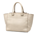 City Calf Stitched Twin Pocket Satchel