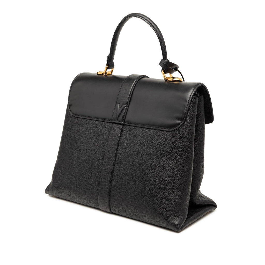 Grained Smooth Calfskin Rose Des Vents MM